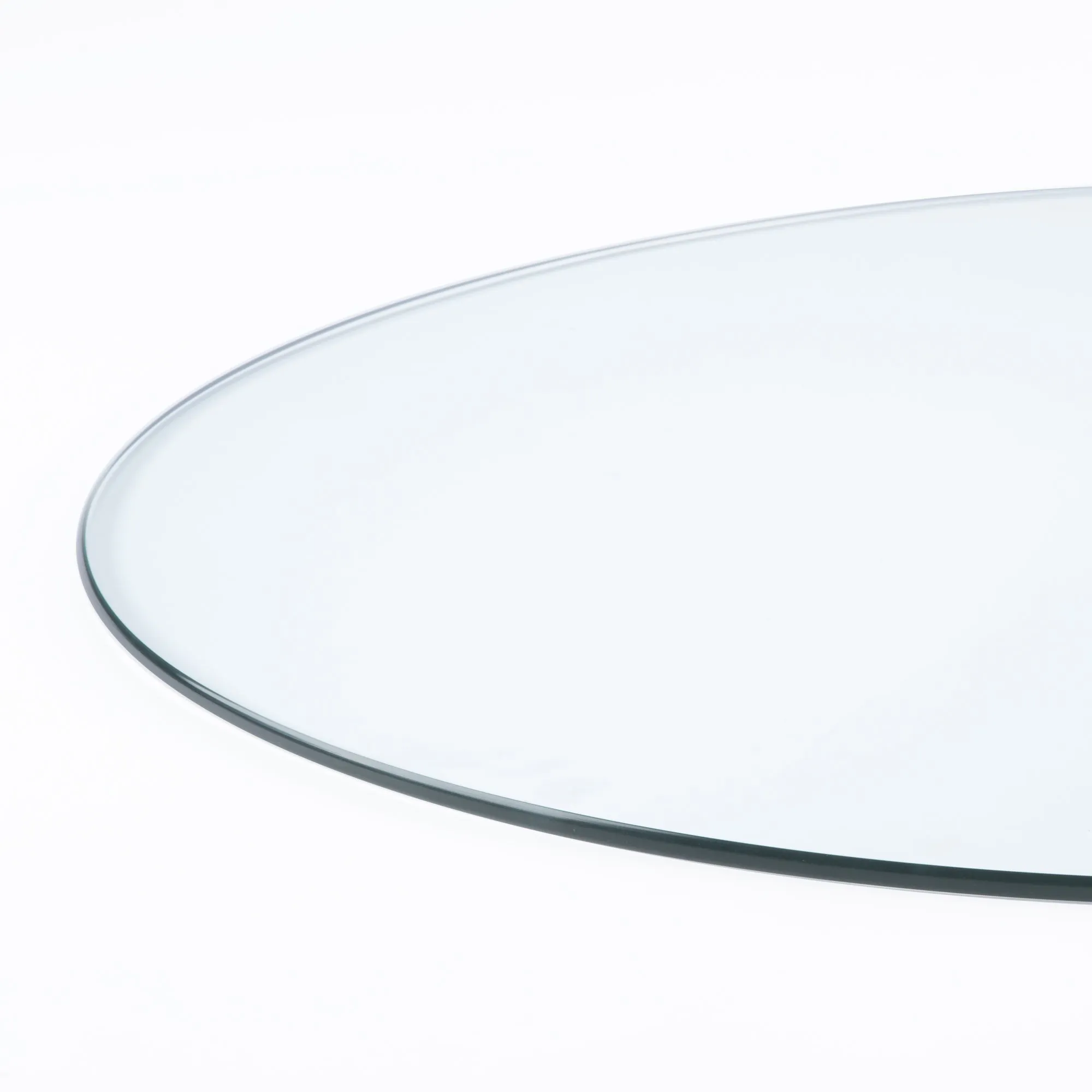 30" Round Clear Glass Table Tops