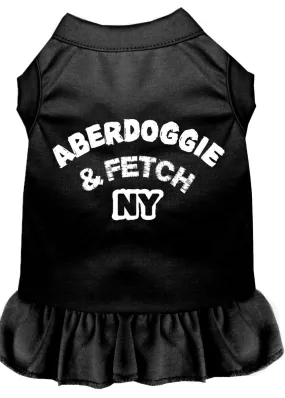 Aberdoggie Ny Screen Print Dress Black Xxxl (20)