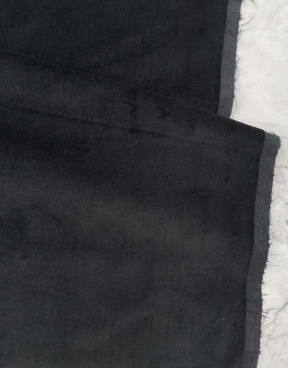 Black Cotton Velvet Fabric