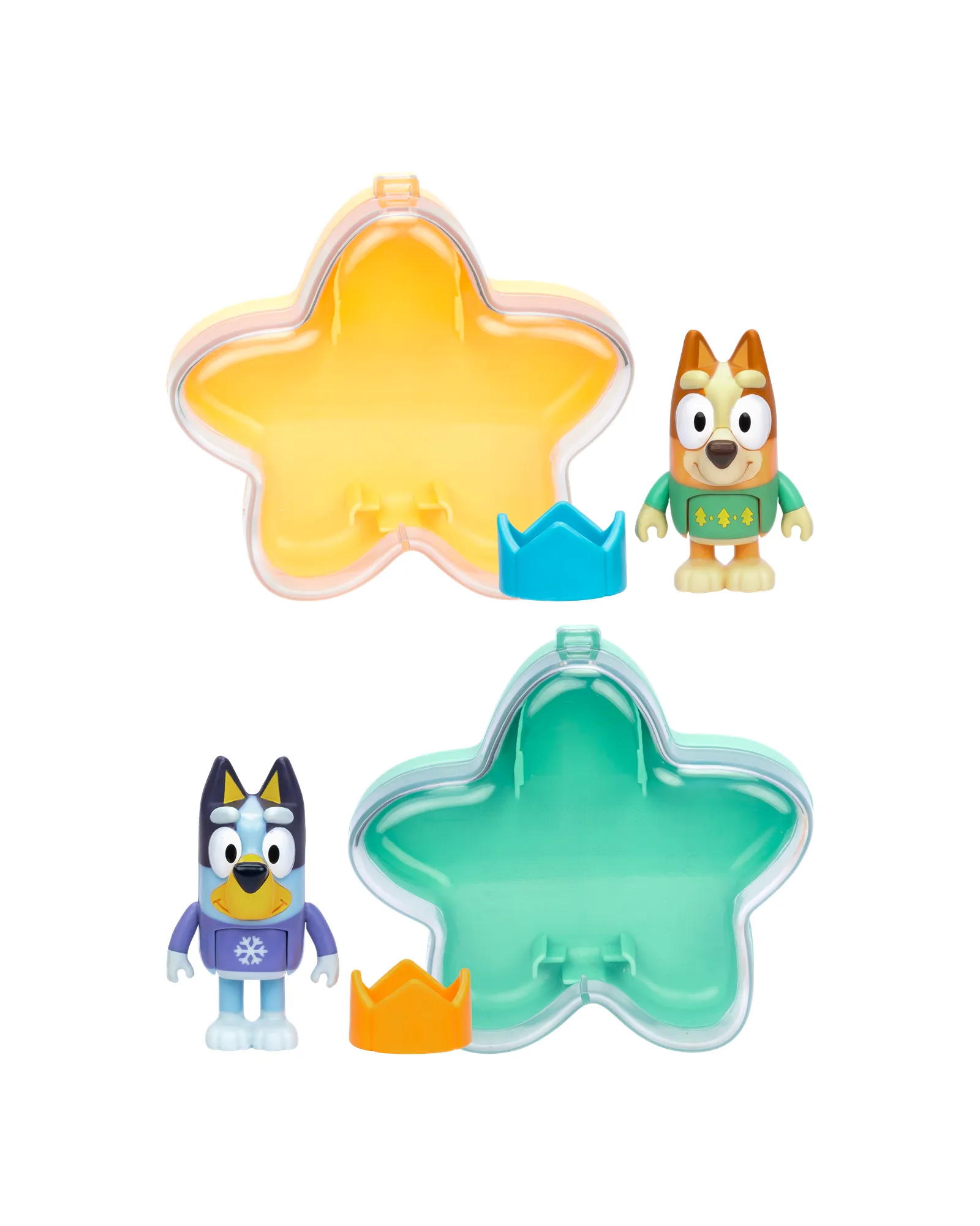 Bluey S11 Christmas Star Toy Ornaments Single Pack 12 Piece - Assorted