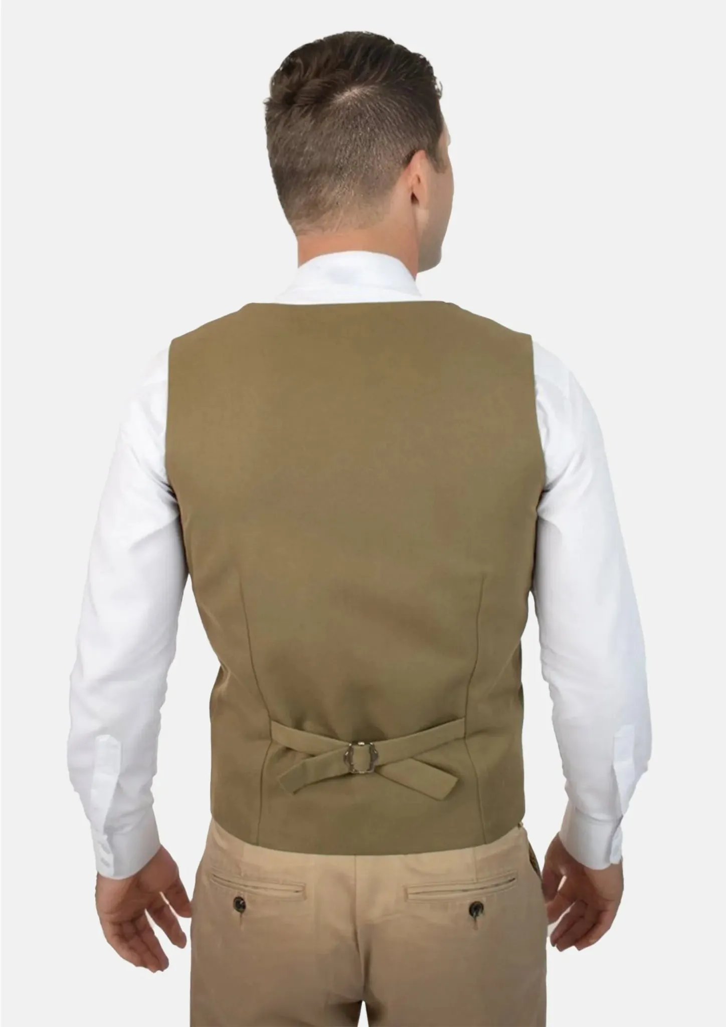 British Khaki Cotton Vest