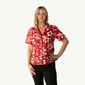 Classic Hibiscus Camp Blouse