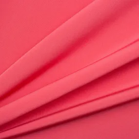 Coral Pink Silk Marocain Crêpe