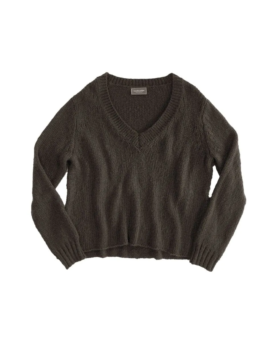 Cozy V Neck Olive