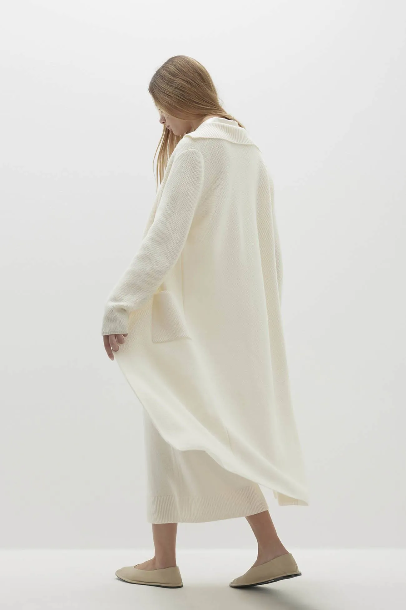 DARYA LONGLINE CASHMERE CARDIGAN