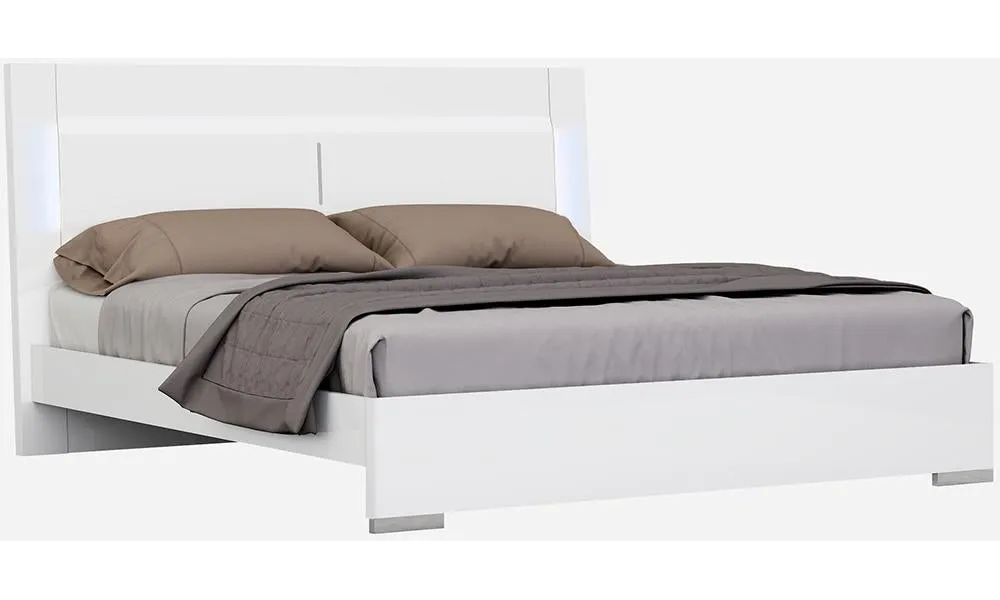 Denver White Modern Bedroom Set