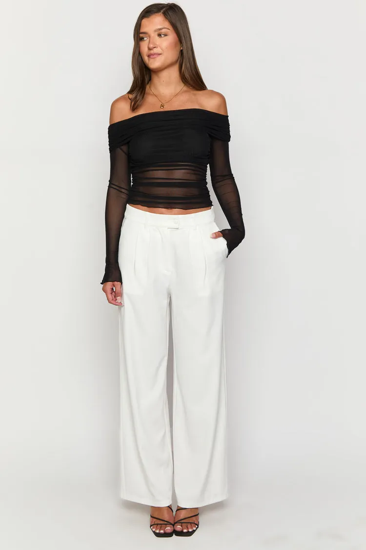 Dien White Tailored Pants