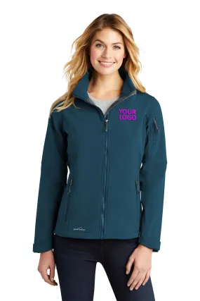 Eddie Bauer Ladies Custom Soft Shell Jackets, Dark Adriatic