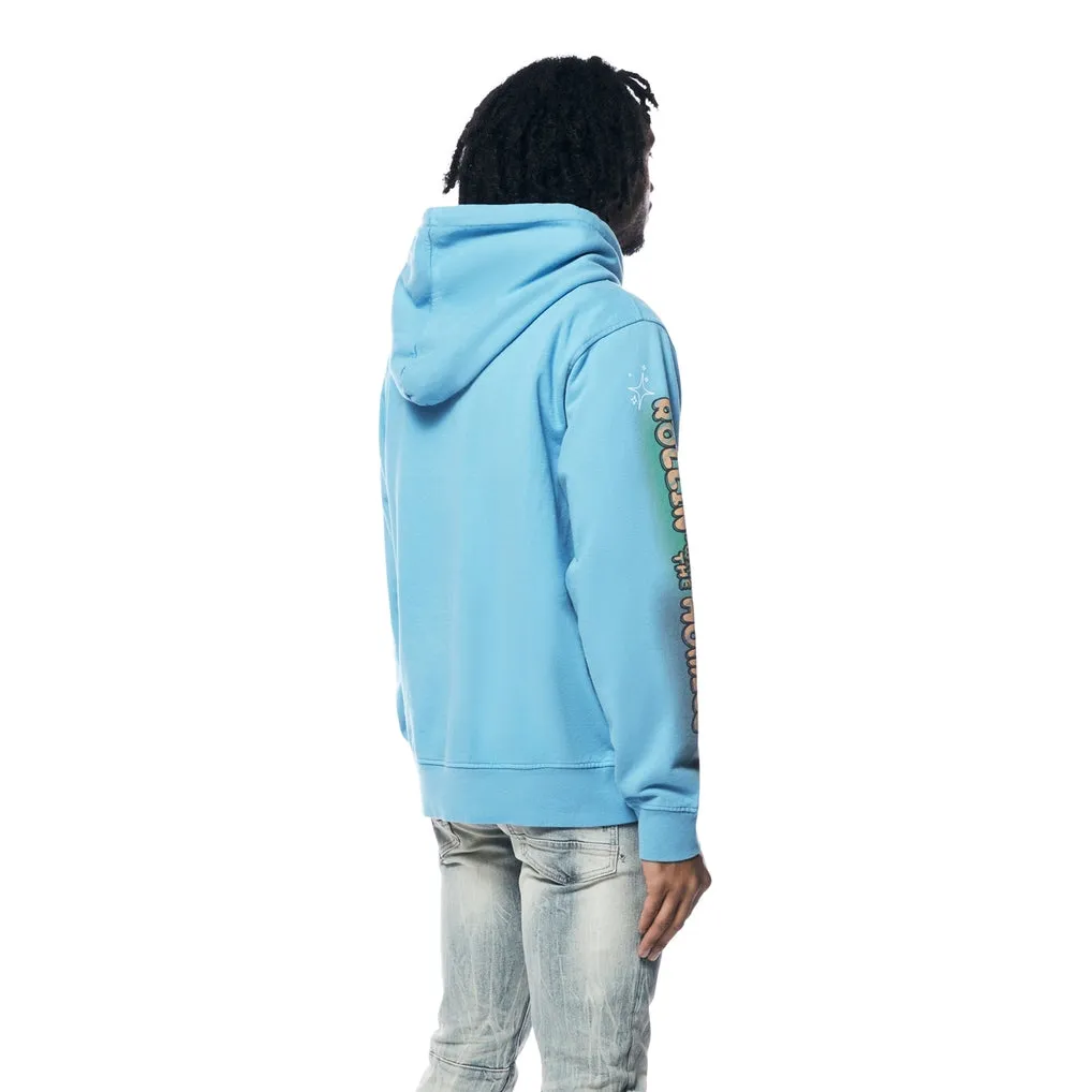 Fun French Terry Pullover Hoodie - Royal