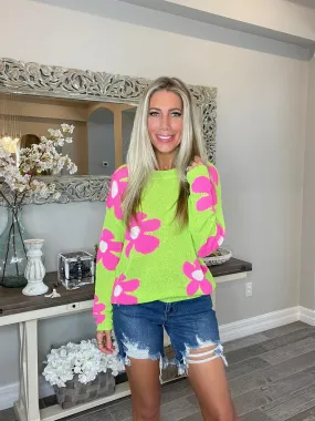 Fun Times Daisy Lightweight Sweater