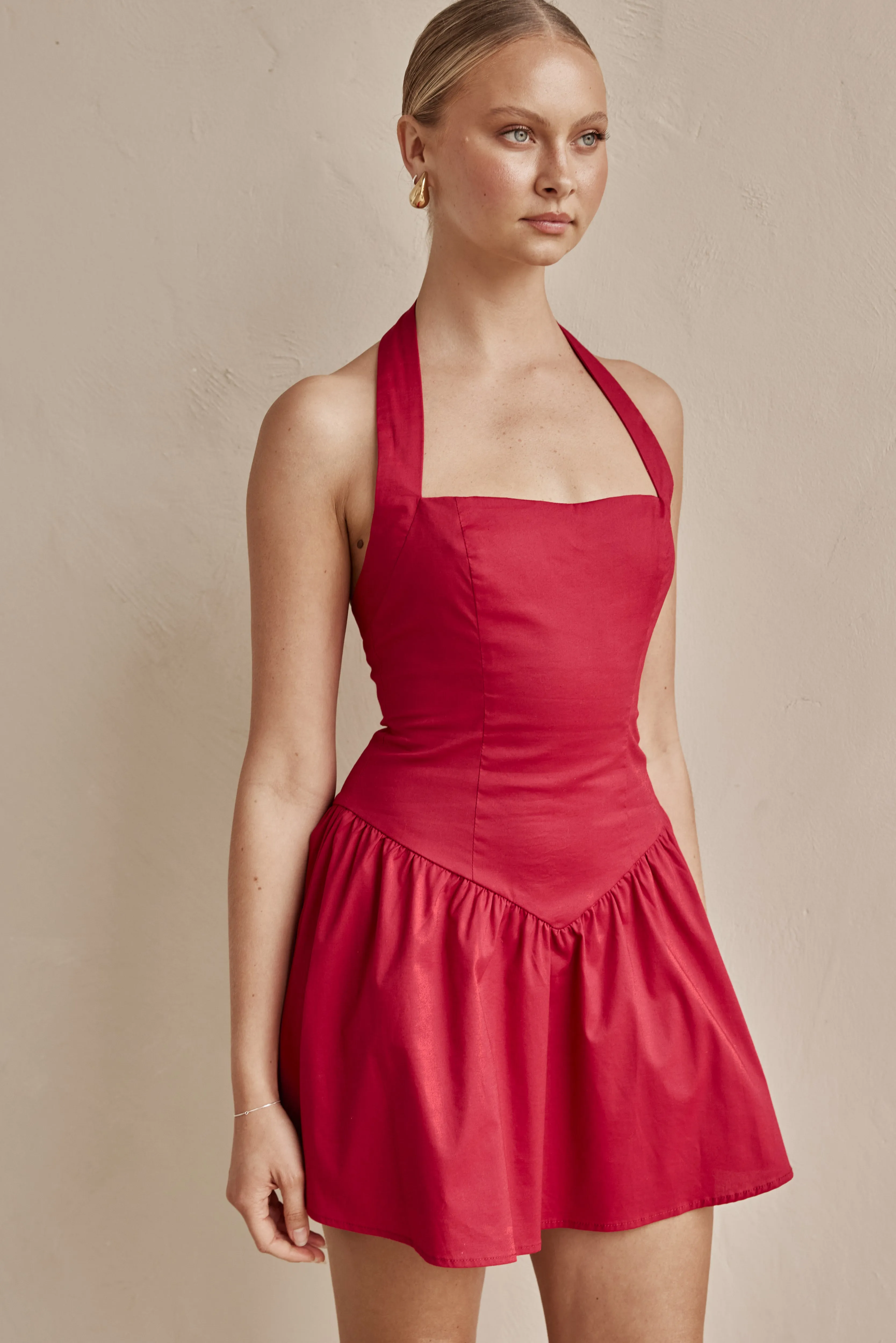 Geneva Mini Dress (Red)