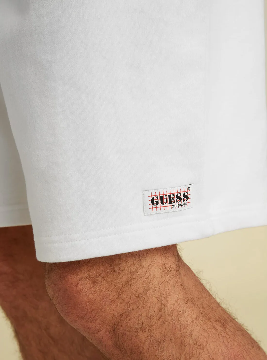 GUESS Originals White Relaxed Fit Kit Shorts