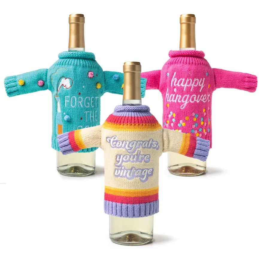 It's Yo Birthday Wine Bottle Sweater - Forget The Cake