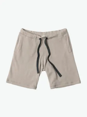 Loopback Cotton Jersey Relaxed Shorts Beige