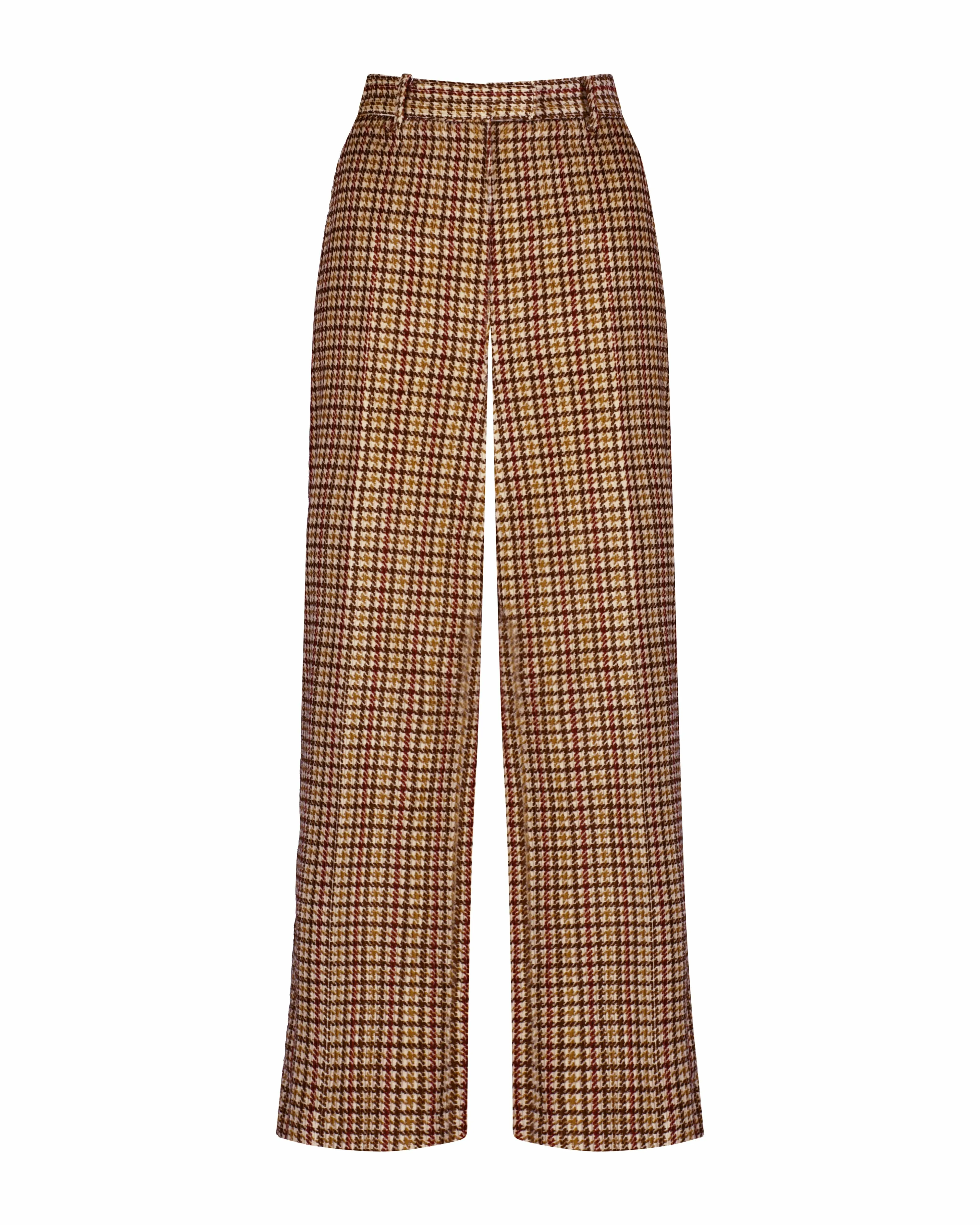 Piper Pant in in Italian Houndstooth Corduroy