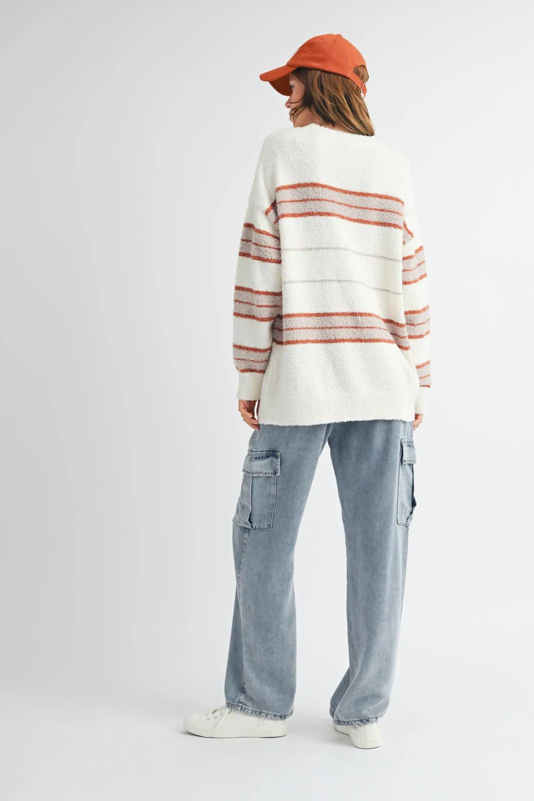 Reegan Striped Blanket Sweater