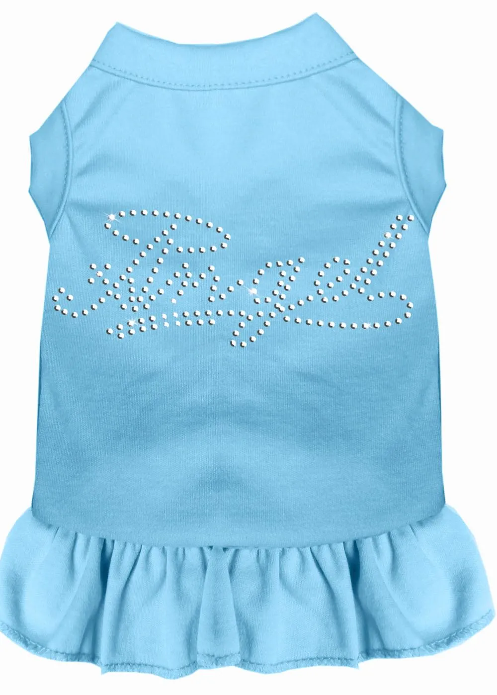 Rhinestone Angel Dress Baby Blue Sm (10)