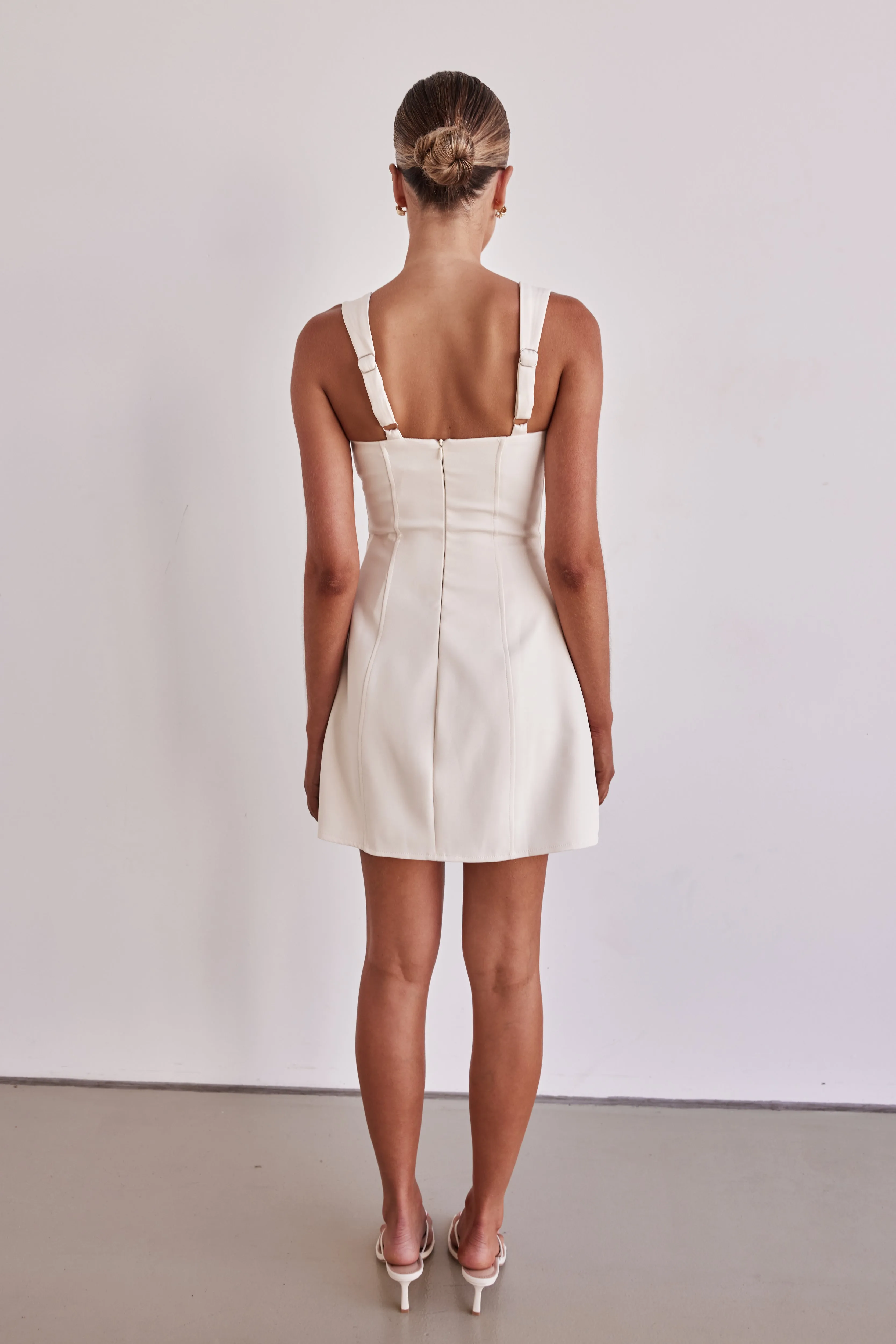 Skyler Mini Dress (Cream)