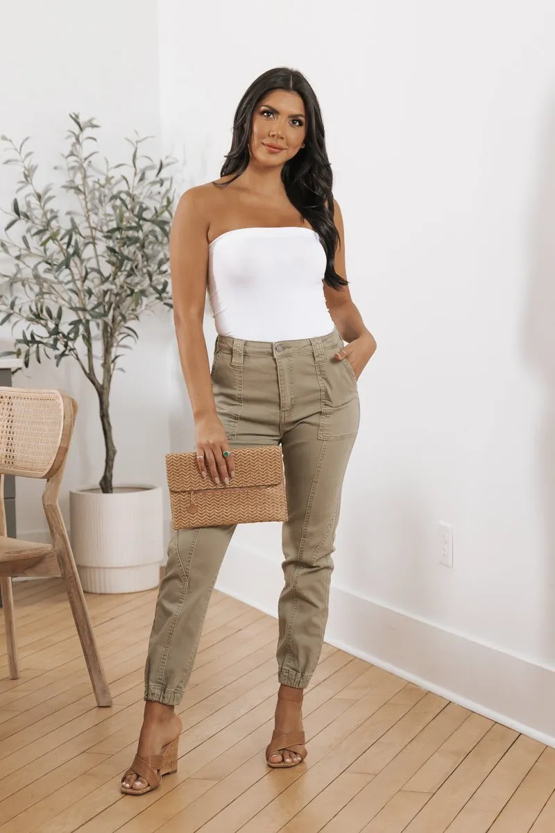 Stretchy Basic Strapless Bodysuit - FINAL SALE