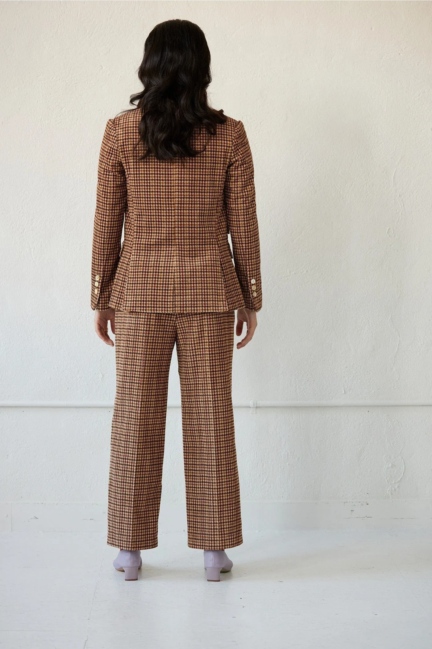 Tilda Jacket in Italian Houndstooth Corduroy