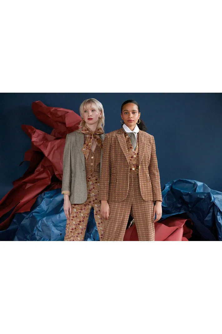 Tilda Jacket in Italian Houndstooth Corduroy